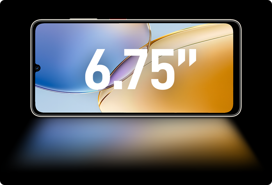 6.75” 90Hz HD+ Large Display
