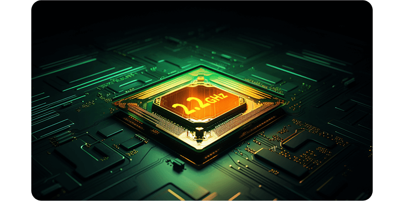 Octa-core<br/>2.2GHz Processor<br/>6nm